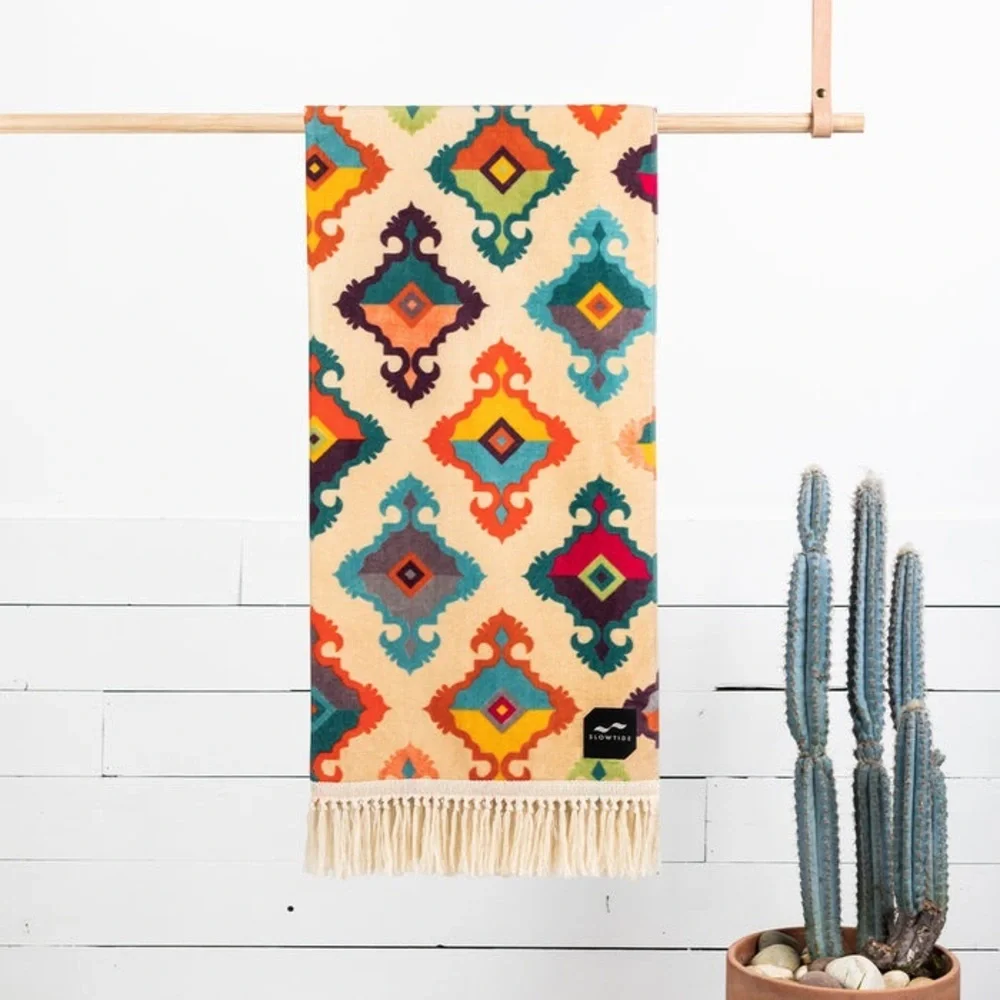 Free People-Slowtide Tassel Beach Towel- Itari